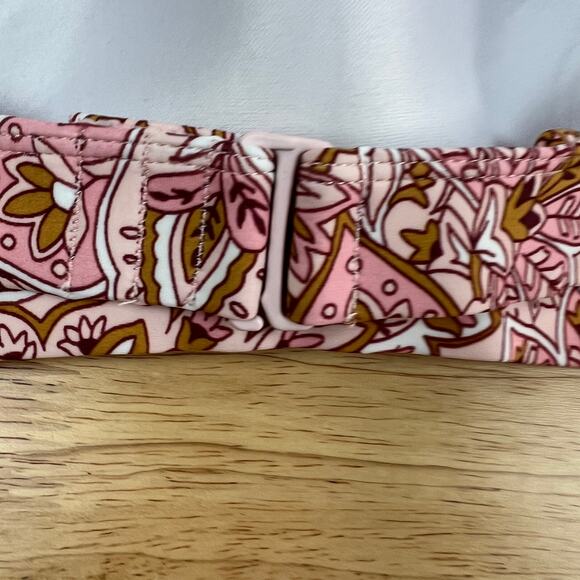 Kona Sol Women's Pink Paisley Print Bandeau Bikini Top - Size Medium - NWT - Picture 7 of 10